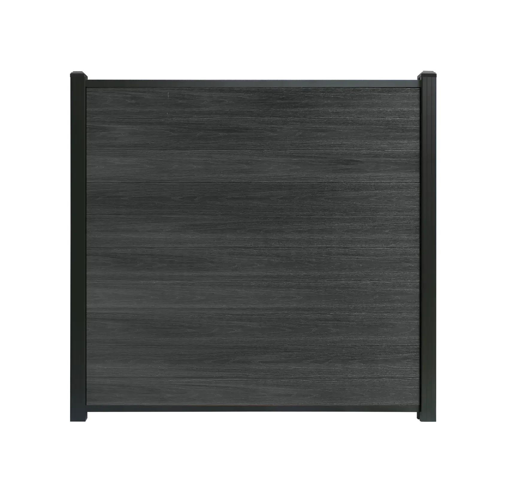 Composiet schutting zwart