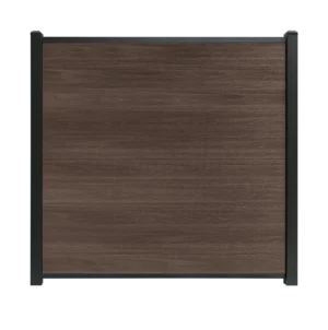 Composiet schutting walnoot