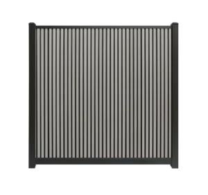 Composiet schutting Rhombus grijs Verticaal
