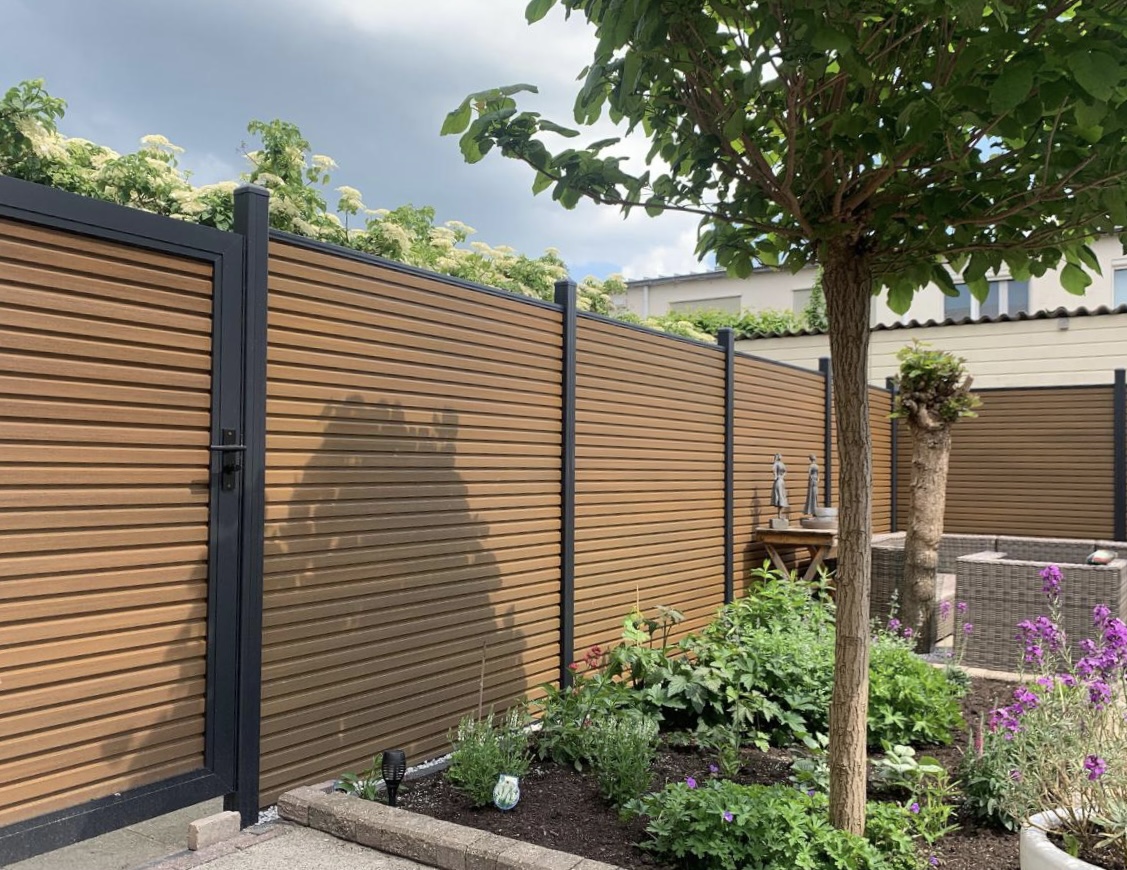 Composiet schutting Rhombus teak - Afbeelding 5