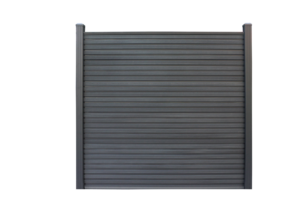 Composiet schutting Rhombus zwart