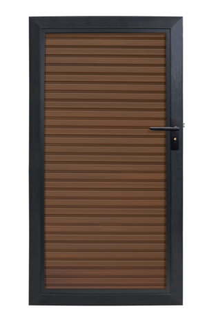 Composiet Tuindeur Rhombus Walnoot