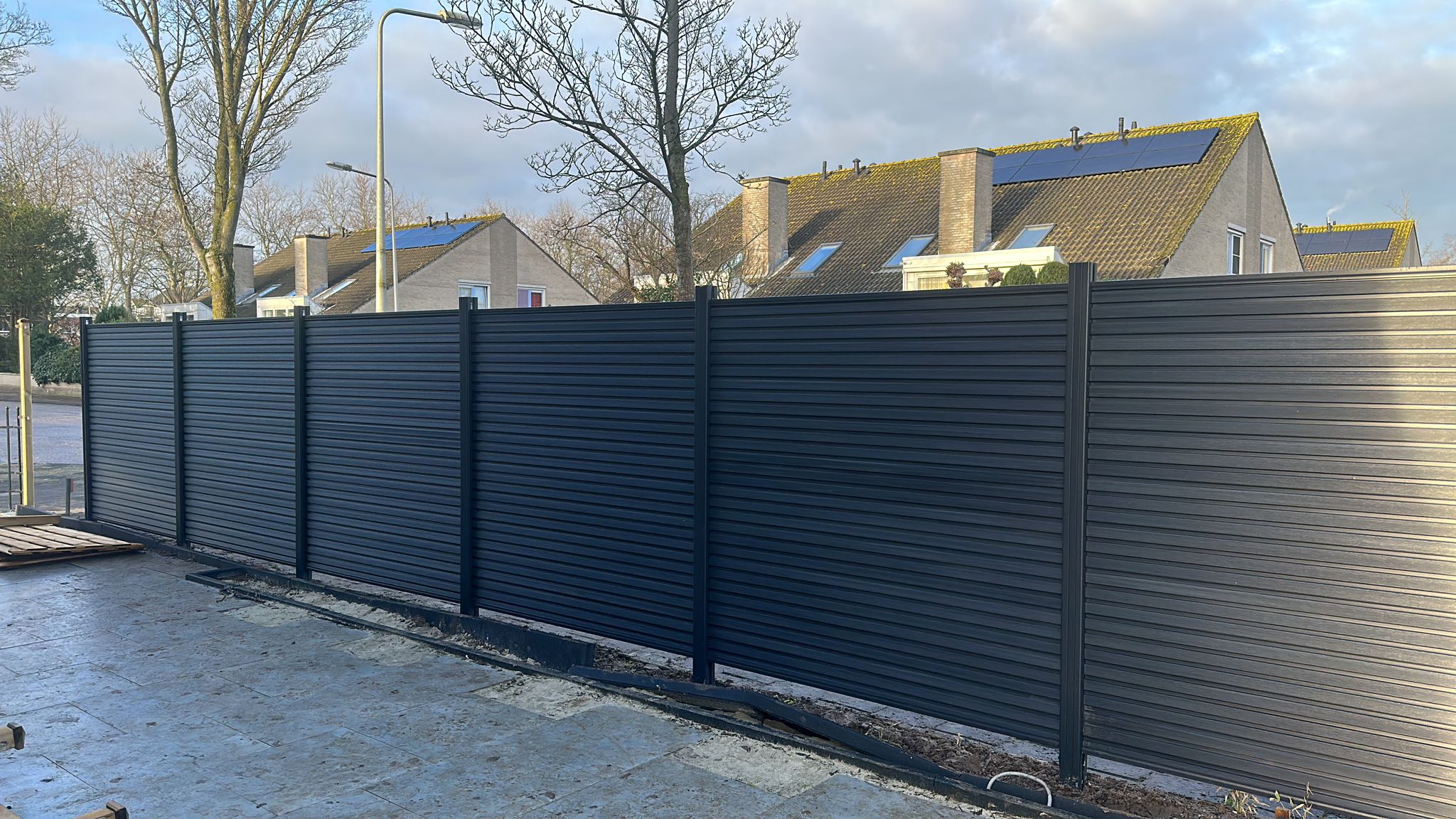 Composiet schutting Rhombus zwart - Afbeelding 6