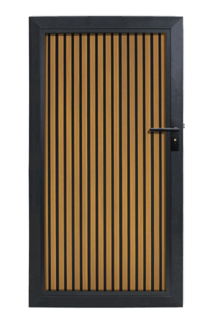 Composiet Tuindeur Rhombus Eiken Verticaal