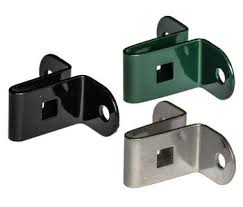 Dubbelstaafmat muur/poortpaal bevestiging