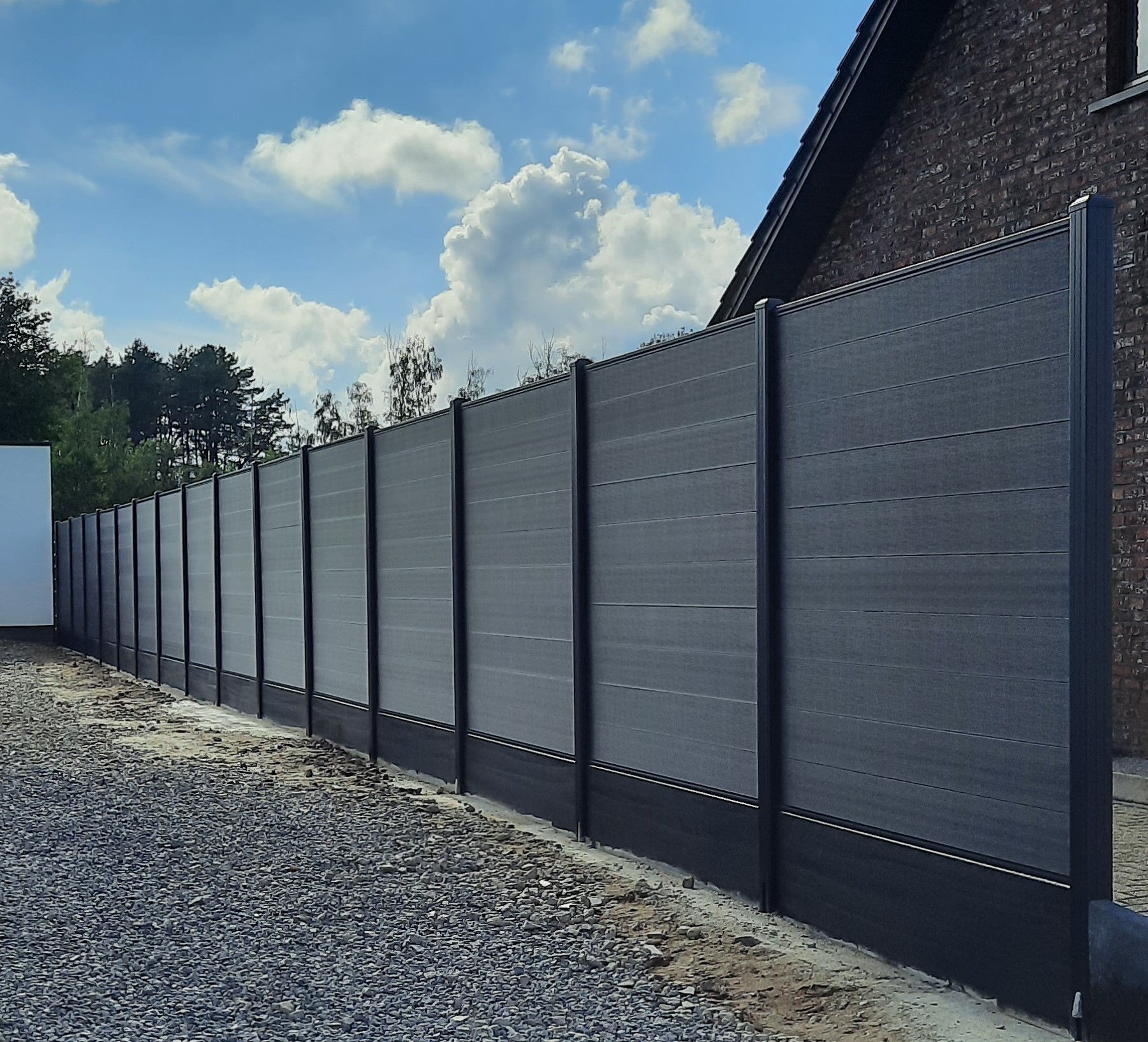 Composiet schutting zwart - Afbeelding 4