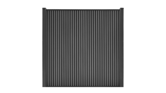 Composiet schutting Rhombus Zwart Verticaal