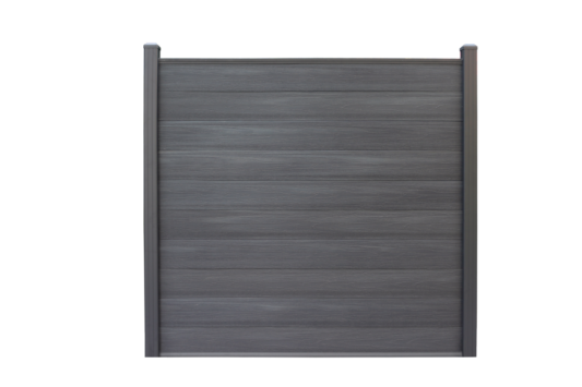 Composiet schutting zwart