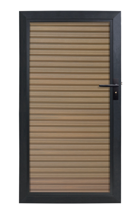 Composiet Tuindeur Rhombus Teak