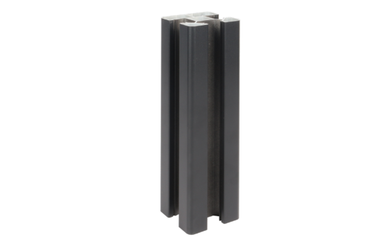Aluminium composiet schutting paal compleet