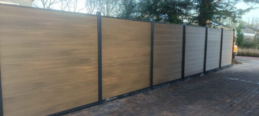 Composiet schutting teak - Afbeelding 4